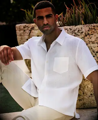 Cubavera Classic Solid Linen Shirt