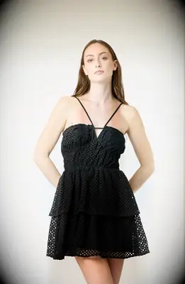 BTB Los Angeles Bari Halter Dress for the best backyard wedding outfit