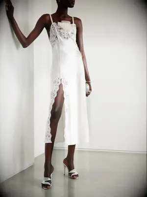 Rodarte silk satin slip wedding dress