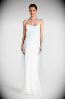 Nadine Merabi slip wedding dress