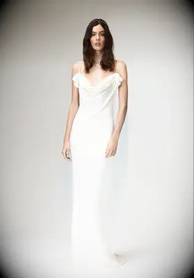 Savannah Miller slip wedding dress