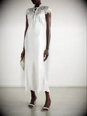 Rodarte silk slip wedding dress