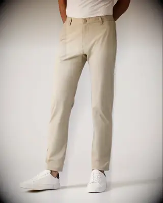 Dressy casual wedding guest pants from Rhone