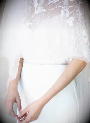 Crystal-embellished wedding belt from Twigs & Honey