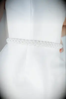 Pearl wedding belt from Untamed Petals