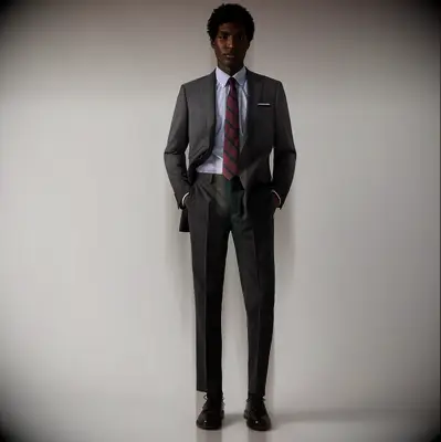 Gray Ludlow Slim-fit suit jacket mens wedding guest outfit essential