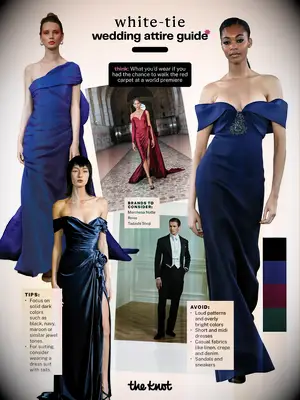 White-tie wedding attire guide