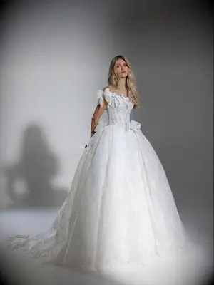 Pnina Tornai ball gown wedding dress