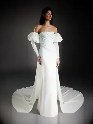 Pronovias column wedding dress