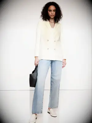 Banana Republic cream blazer for women