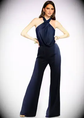 Silky wide-leg jumpsuit from Ramy Brook for wedding guest