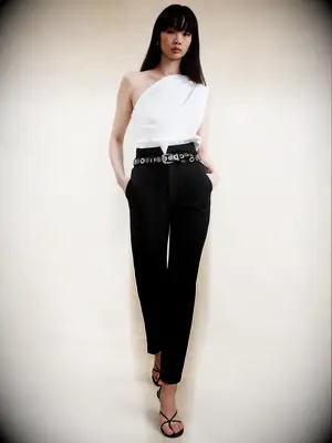 Banana Republic slim-fit utility pant for wedding guest