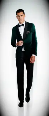 Harford velvet emerald blazer festive wedding attire