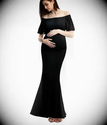 Kimi and Kai trumpet maternity bridesmaid dress