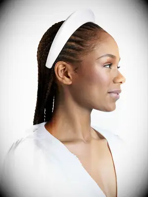 Hill House Home simple white padded bridal headband