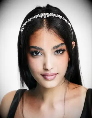 Crystal headband for a wedding by ASOS. 