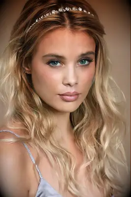 Crystal bridal headband from Lulus.