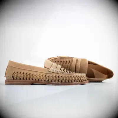 Woven penny loafer beach wedding shoe from Sperry