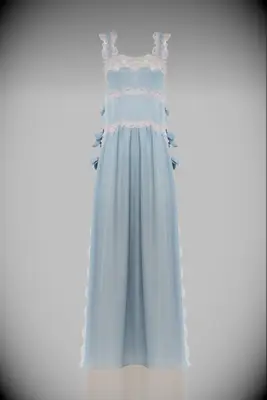 Blue Sabina Nightgown from Loretta Caponi for your bridal trousseau