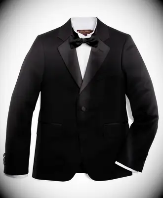 Kids black ring bearer tuxedo 