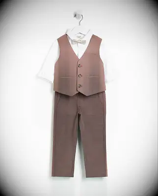 Kids four piece tailored ring bearer suit