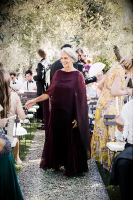 Mothe of the bride burgundy dress