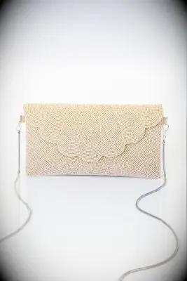 Gold beaded bag