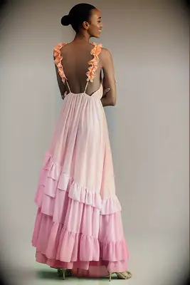BHLDN open back ombre wedding guest dress