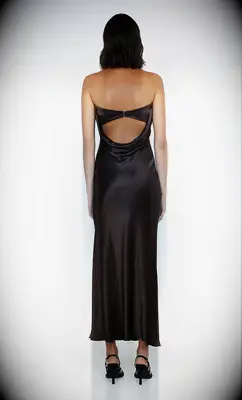 Bec + Bridge backless wedding guest dress