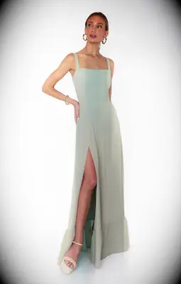 Green corset dress for black tie optional wedding from Show Me Your Mumu