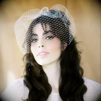 Blair Nadeau birdcage veil