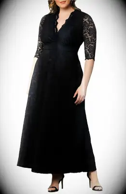Black lace mother of the bride plus size midi dress from Nordstrom