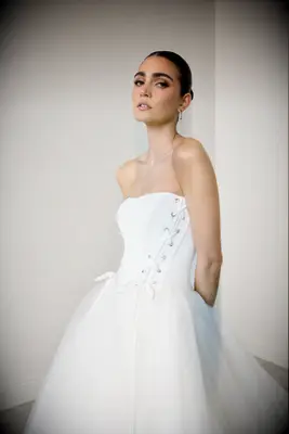 Lace-up detail wedding dress by Justin Alexander, 2026 wedding dress inspo