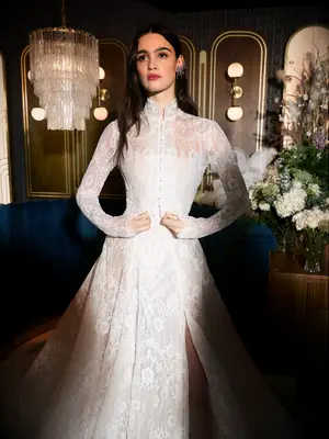 Lace wedding dress topper by Galia Lahav, wedding dress inspo