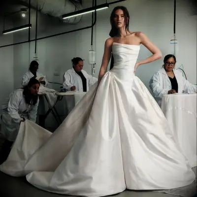 Katherine Tash wedding dress made in the USA