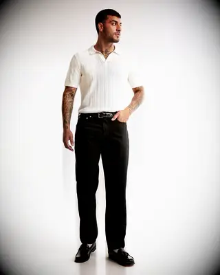 Abercrombie & Fitch cableknit polo for engagement party guest