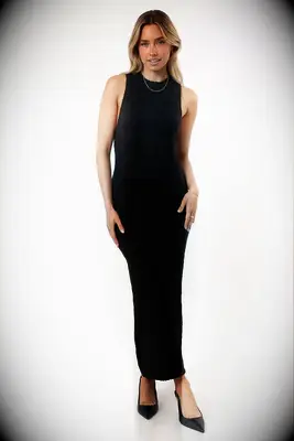 Petal & Pup essential black midi engagement party guest dress