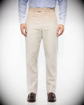 Tan suit trousers