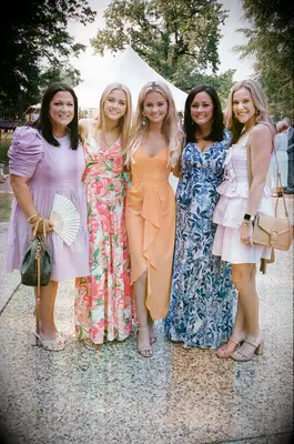 Wedding guests in summer dresses
