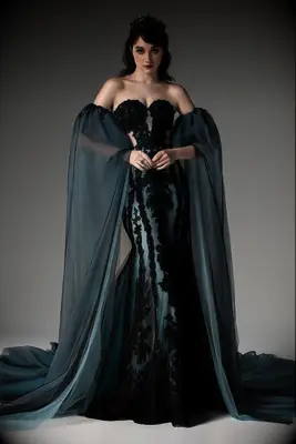 Cocomelody strapless Halloween wedding dress