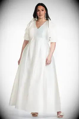 Structured bridal shawl