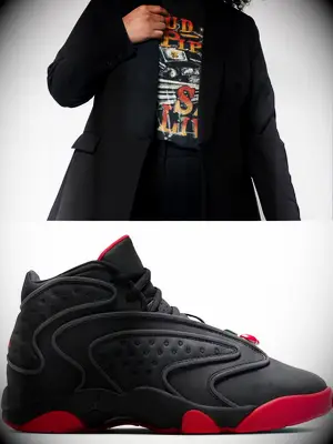 Jordan OG by Melody Ehsani with a Femme Suit, wedding suit sneakers