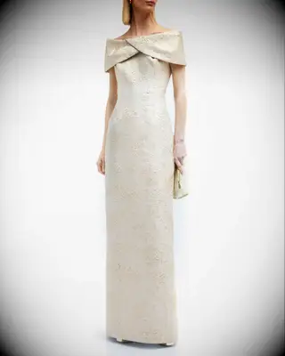 Off the shoulder structured dress