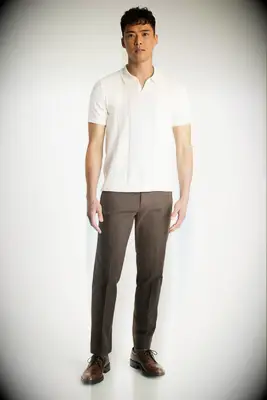 Bonobos white cotton cable sweater polo top for courthouse wedding