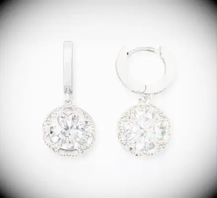 Kate Spade silver huggie earrings for bridesmaids