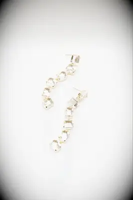 Lulus rhinestone drop earrings for bridesmaids