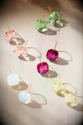 By Anthropologie crystal earrings for bridesmaids