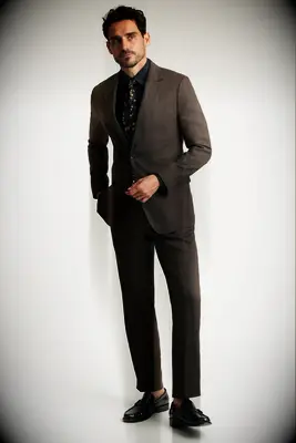 Bonobos Halloween wedding guest dark suit