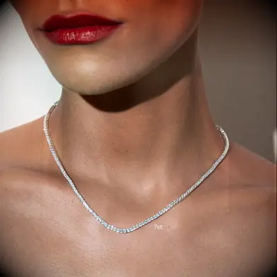 Small diamond necklace