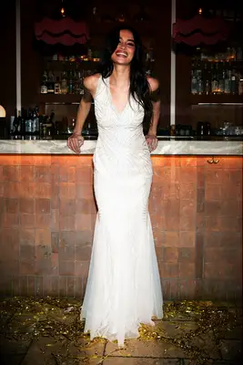 Beaded 1920s inspired dress by Lulus. 